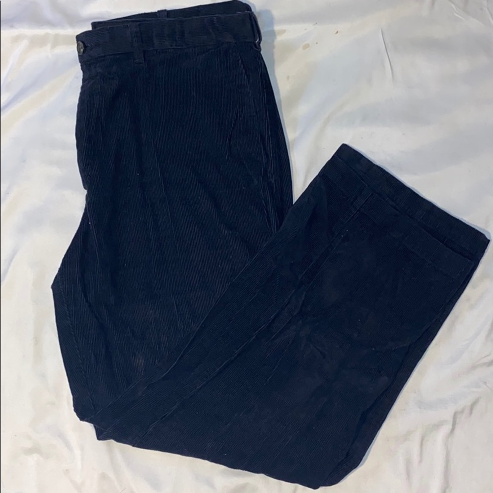 Men’s Navy Corduroy Slacks